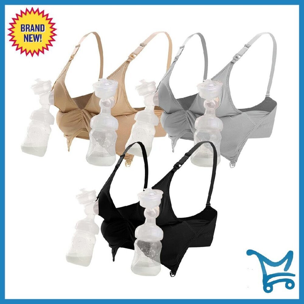 Seamless Nursing Sleep Bra 3-Pack S-2XL Maternity Postpartum Support